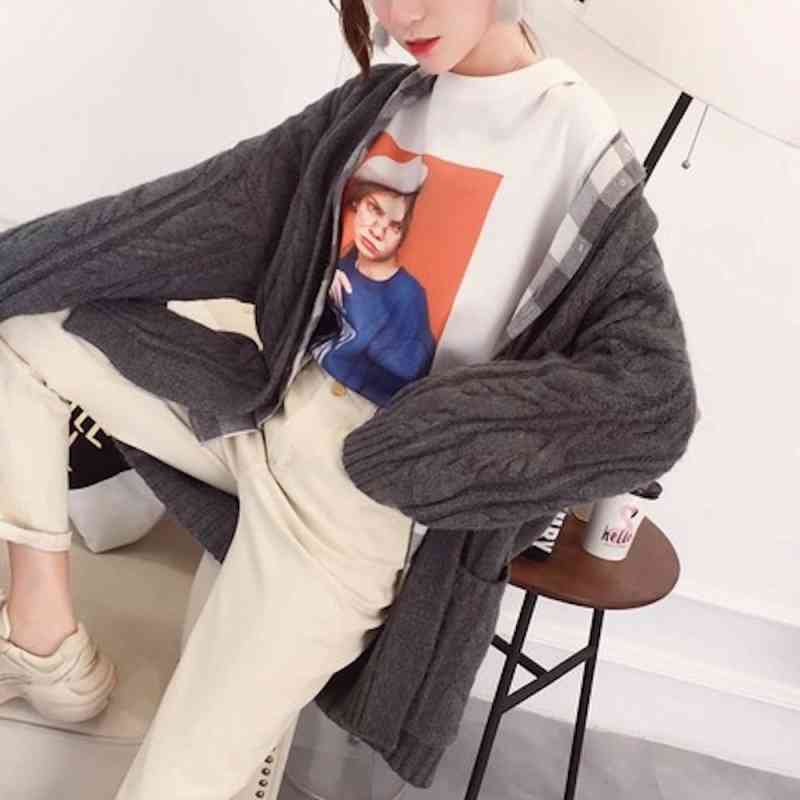 カーディガン レディース ニット 生地 きれいめ ゆったり 秋 ブラック 暖かい ジャケット Vネック 厚手 ケーブル ロング あったか ショート丈 丸首 人気 ベージュ オフィス 春 ウール おしゃ 5,279円