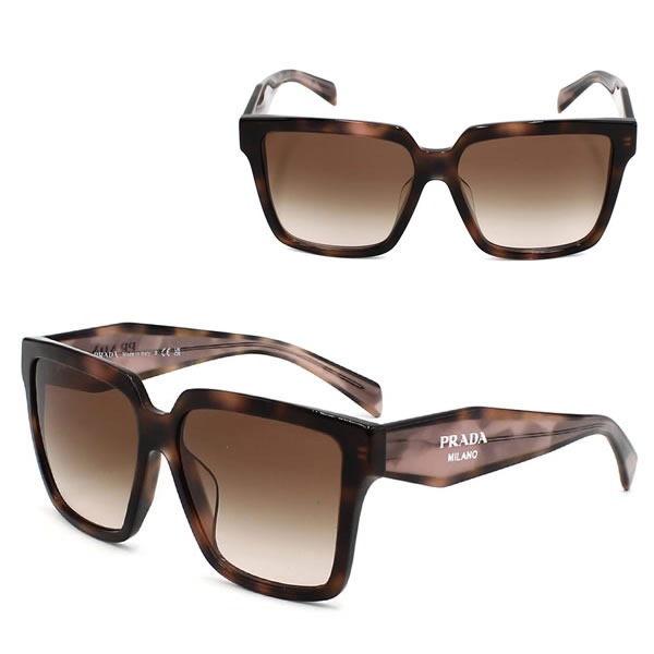 サングラス 0PR 24ZSF 23A0A6 57 サングラス モーブトータス ブラウングラデーション アジアンフィット レディース