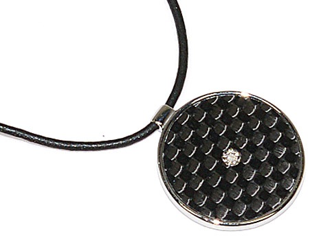 5408CIONDOLO １POINT DIAMOND CIRCLE NECKRACEZEUS