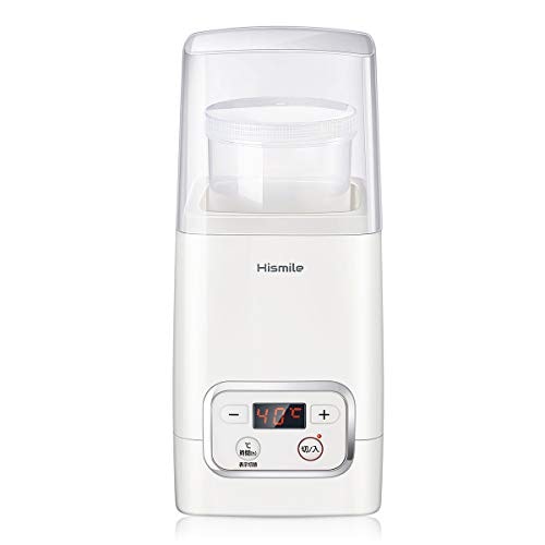 Hismile コンパクトヨーグルトメーカー 25~69℃温度調節/1~99時間タイマー設定 甘酒 低温調理にも対応 進化した独自の立体加熱構造 日本品質保証とサービス レシピ付
