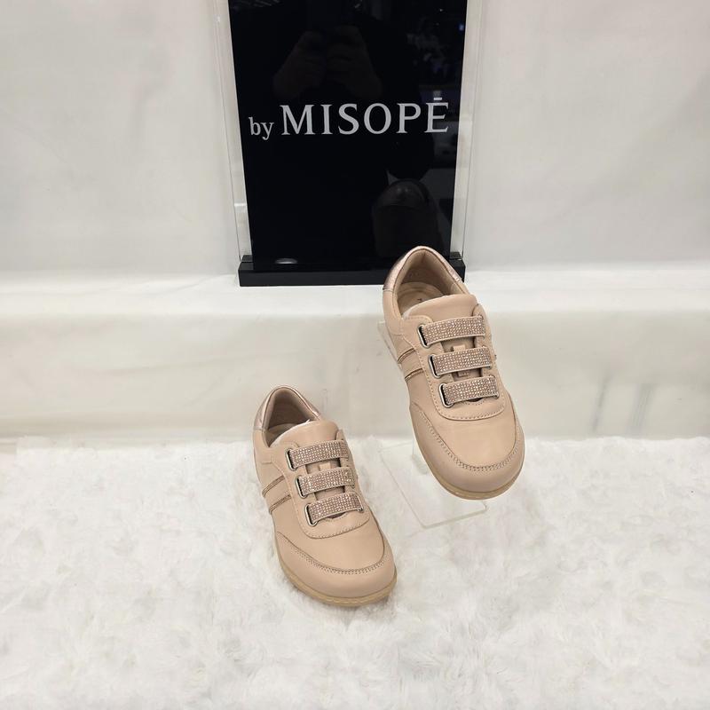 By 女性ホットフィックス ストラップ スニーカー 112HT410DF005 SKINPINK 2 JJ