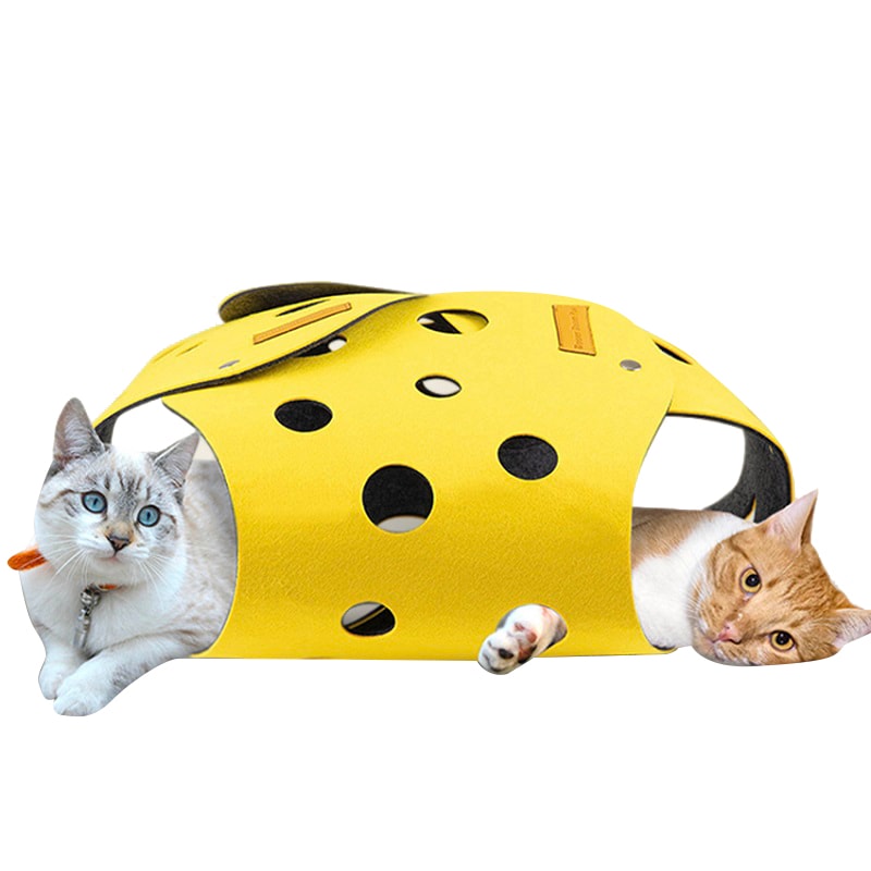 TF005ブームフォー猫スムスム家チーズトンネルおもちゃハウス/韓国配送/ペット用品