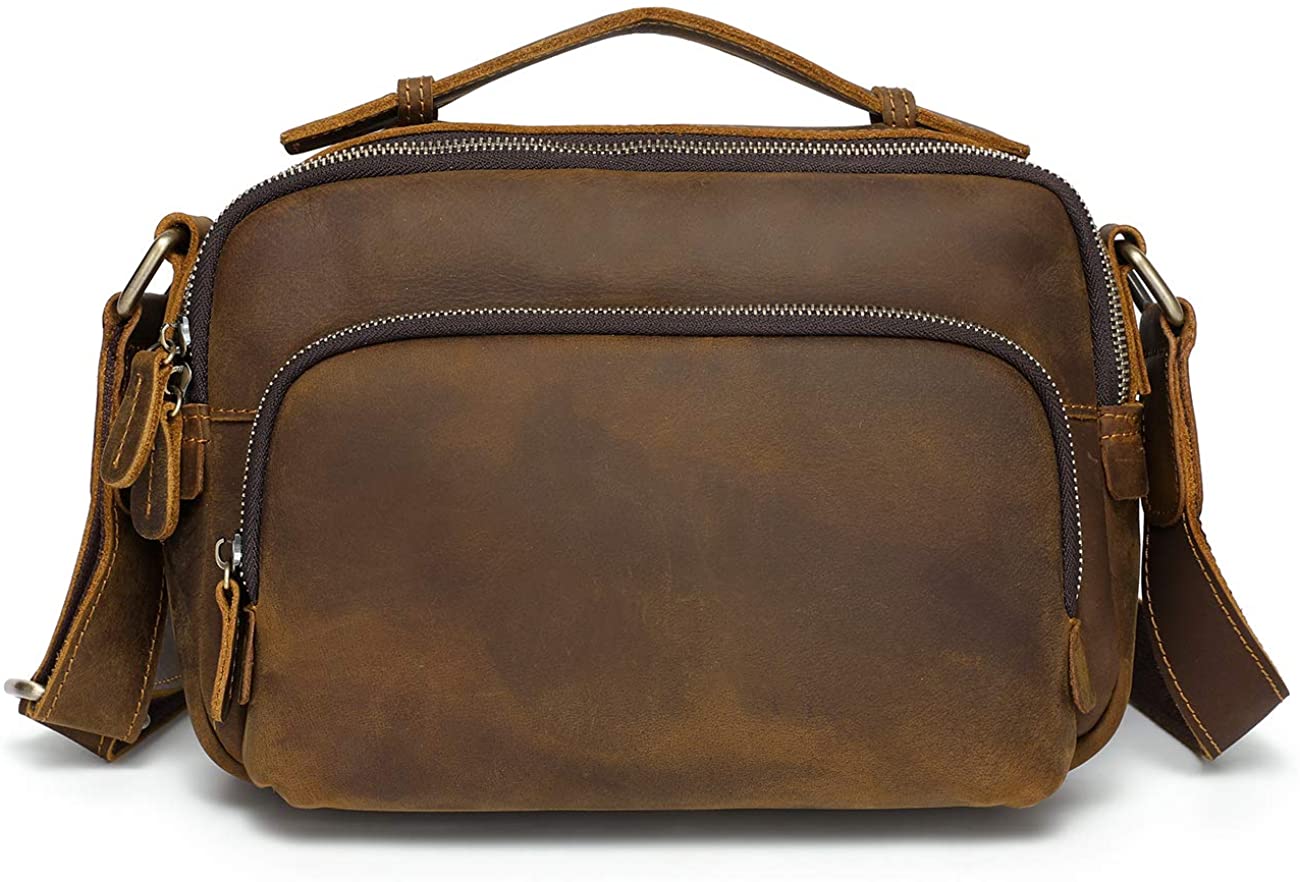 ショルダーバッグ メンズ 本革 斜め掛けバッグ 革 メッセンジャーバッグ 9.7インチiPad対応 カジュアル 自転車 通勤 通学 アウトドア メンズバッグ 鞄