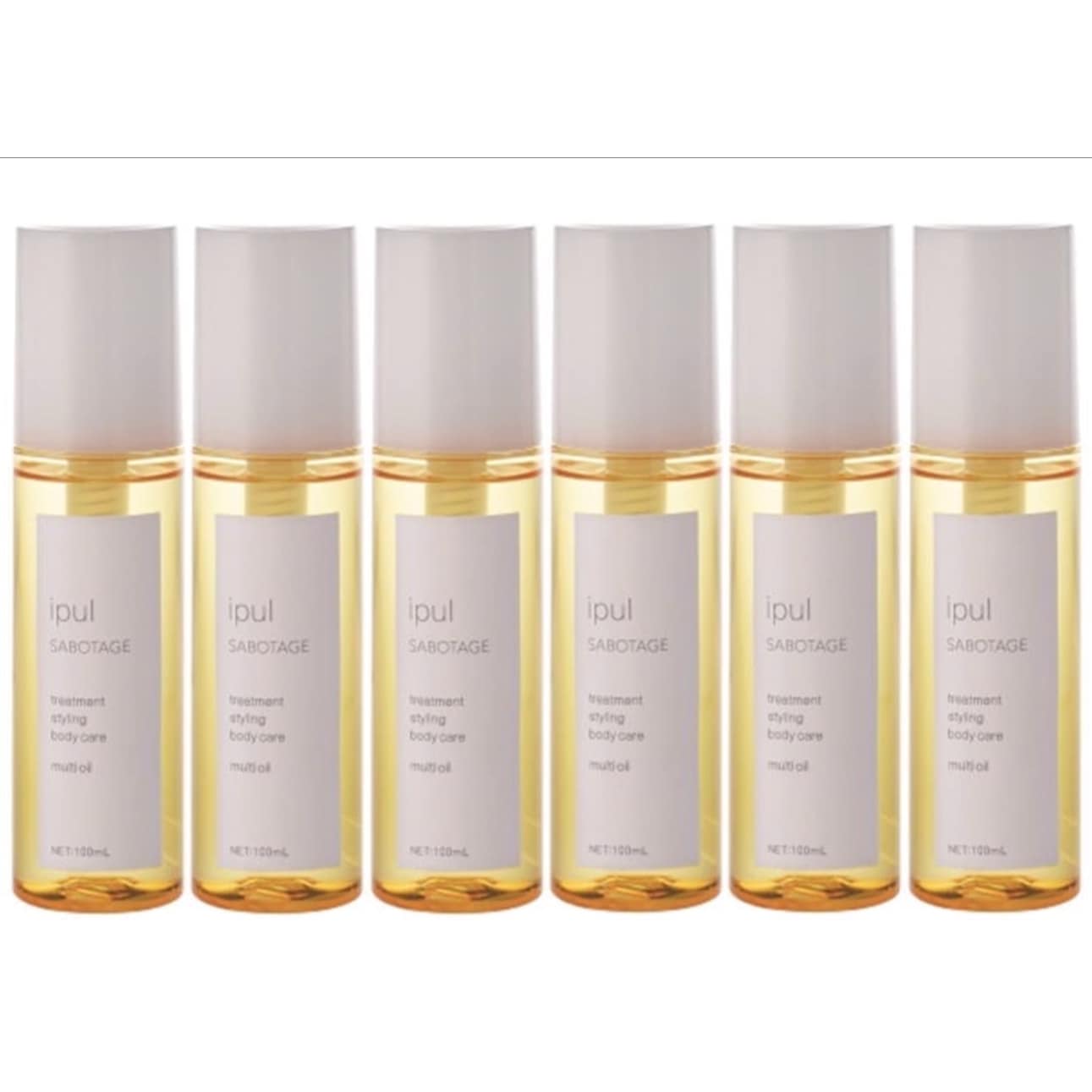 『お得6本セット』デラクシオ イプル サボタージュ マルチオイル 100ml　もっとかんたんにもっと美しく髪にも肌にもやさしい全身マルチオイル毛髪補修スタイリングボディケア