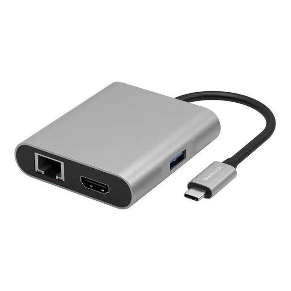 PD100W給電ポート付き Type-C to マルチポートアダプター OWL-DS3181-SV