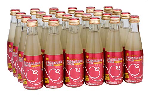 シャイニー 青森県りんごジュース スパークリングアップルマイルド 200ml×24本