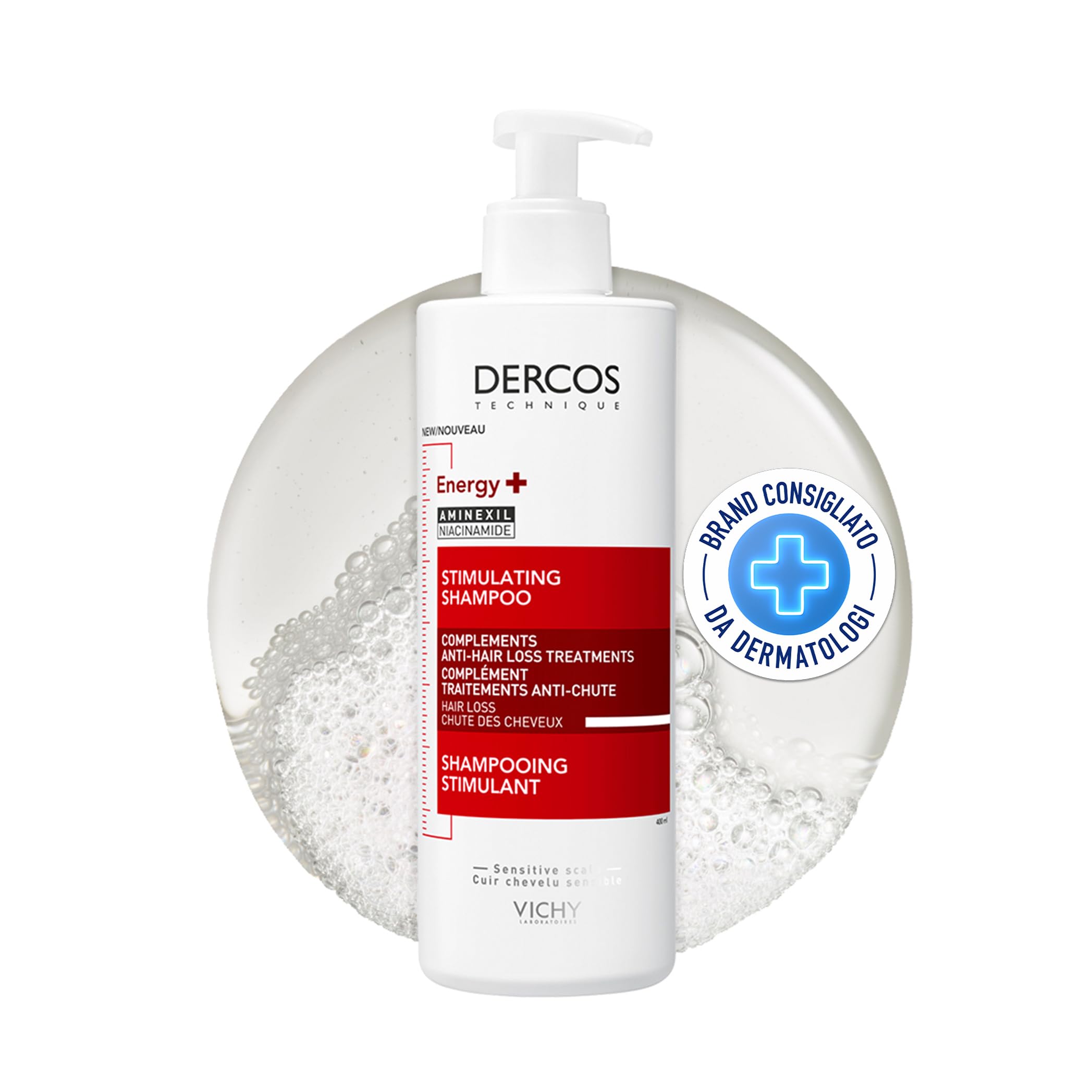 【最安値挑戦中】 Vichy Dercos Techniques Energizing Shampoo 400ml