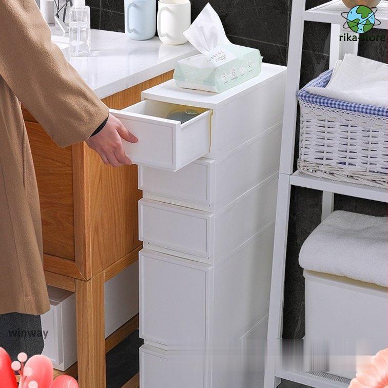 【超お得1つ買うと10個もらえる】2025年新品の発売すき間収納 引き出し 隙間 スリムストッカー スリムチェスト 2段 組み合わせ自由 カラーボックス キッチン 洗面所 １８ｃｍ 収納ケース チェス