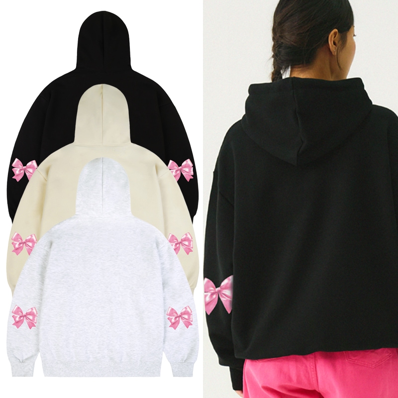 [UNISEX]Elbow Ribbon Hoodie_3color