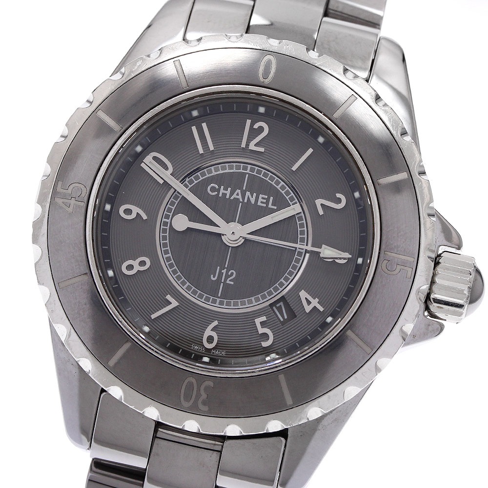 シャネル CHANEL H2978 J12 クロマティック デイト クォーツ レディース _935121【中古】
