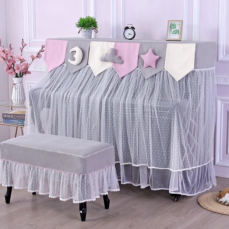 ピアノカバー 椅子カバー 2点セット フルカバー ピアノトップカバー アップライトピアノカバー デジタルピアノカバー 電子ピアノカバー 防塵カバー ピアノカバーセット 可愛い おしゃれ 韓国風