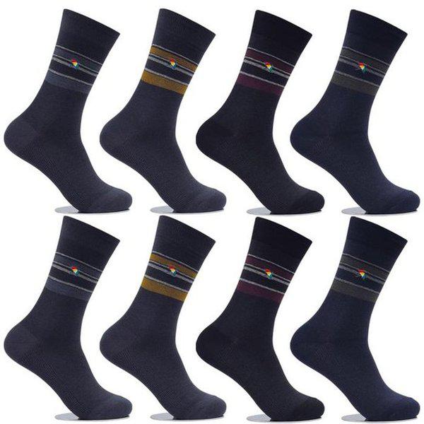 アーノルドパーマー メンズ フォーマル ソックス ファッション リングル 丈長 8足 HM006 メンズ コットン ソックス ビジネス ソックス