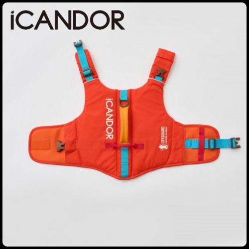 ペット ライフジャケット 犬 PAWSAVER LIFE JACKET_RED ORANGE