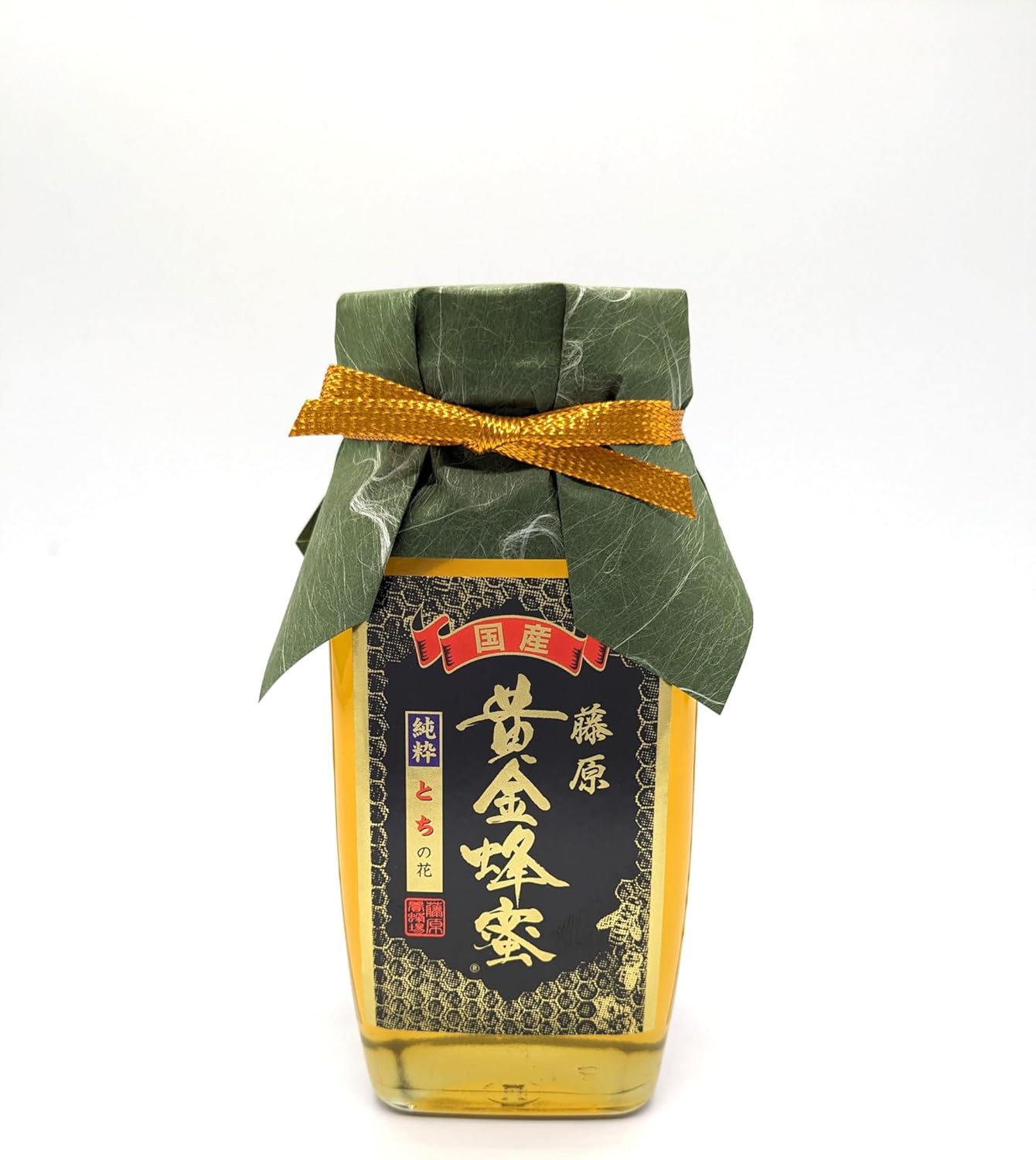 蜂蜜 専門店 藤原養蜂場 国産はちみつ 藤原黄金蜂蜜 栃 ガラス瓶 550ｇ 本店より直送
