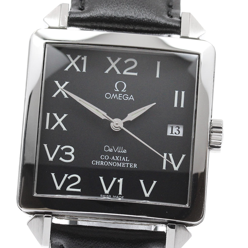 オメガ OMEGA デビル コーアクシャル デイト 自動巻き メンズ 良品 _949039【中古】