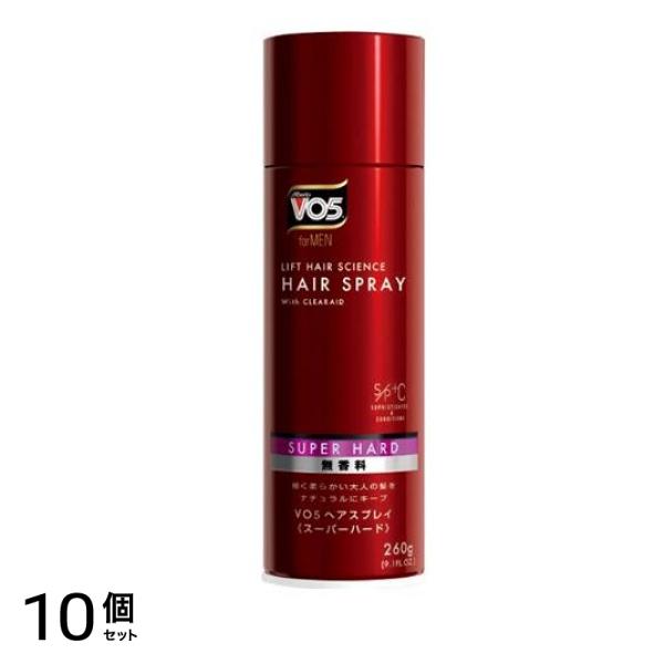 VO5 for MEN(フォアメン) ヘアスプレイ スーパーハード 無香料 260g 10個セット