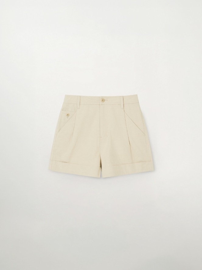세터 여성 포켓 코튼 치노 쇼츠 B1 SA262WHT01 BGE0 BLK0 WHT0
