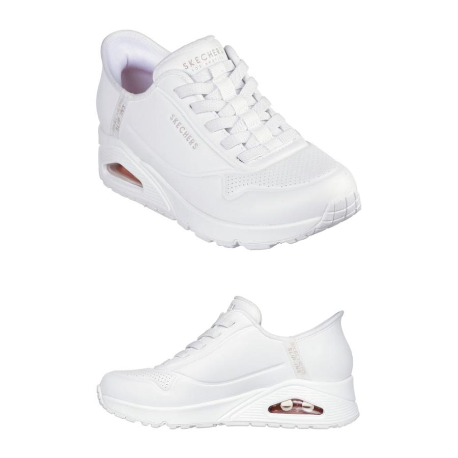 スケッチャーズ スリップインズ ウノ イージーエア 177112 WHT Hands Free SLIP-INS UNO-EASY ホワイト ハンズフリー レディース