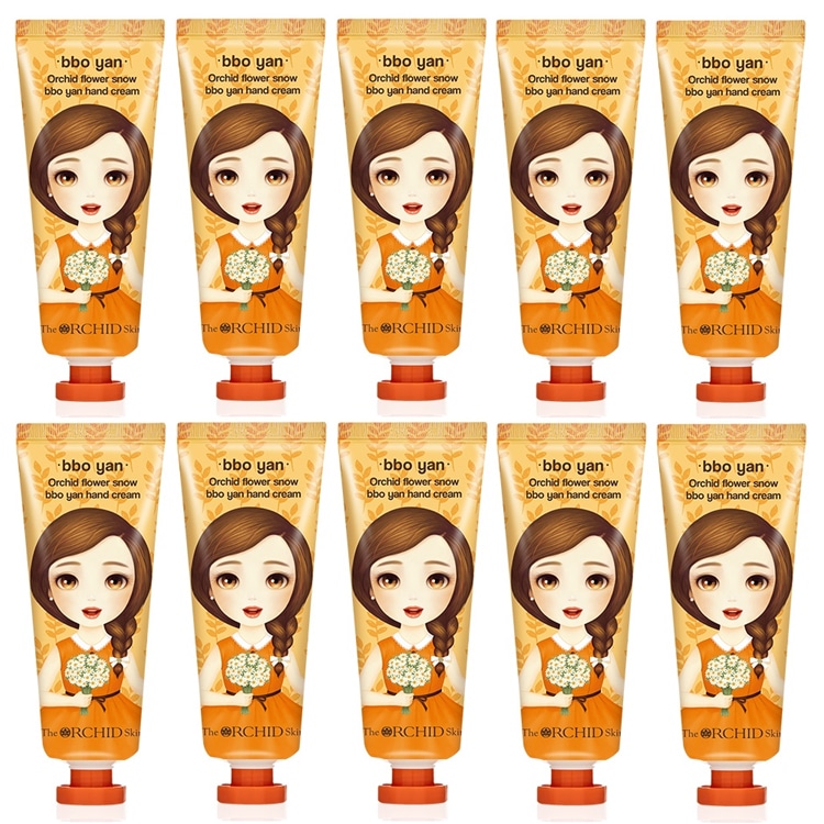 オーキッド フラワー スノー ポヤン ハンドクリーム 60mlｘ10個/韓国コスメ/美.白 bbo yan
