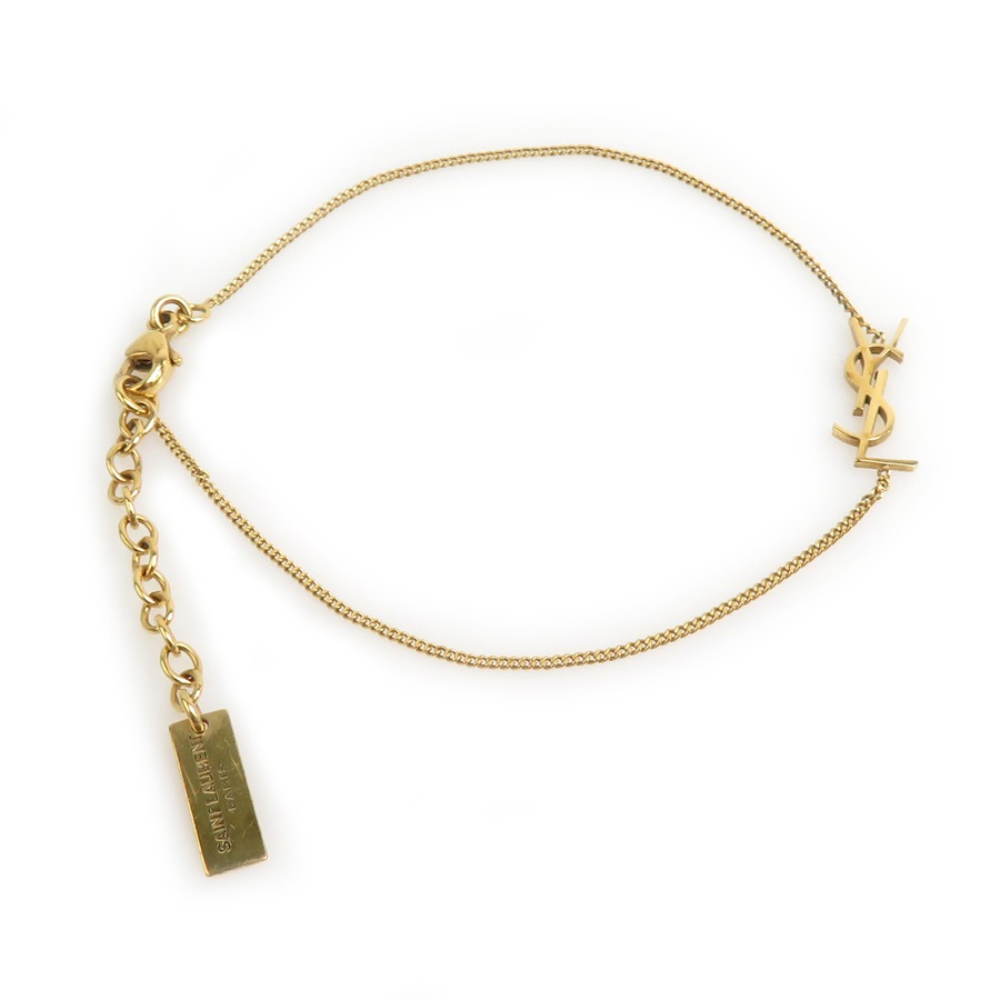 サンローラン SAINT LAURENT ブレスレット メタル ゴールド レディース r10649a