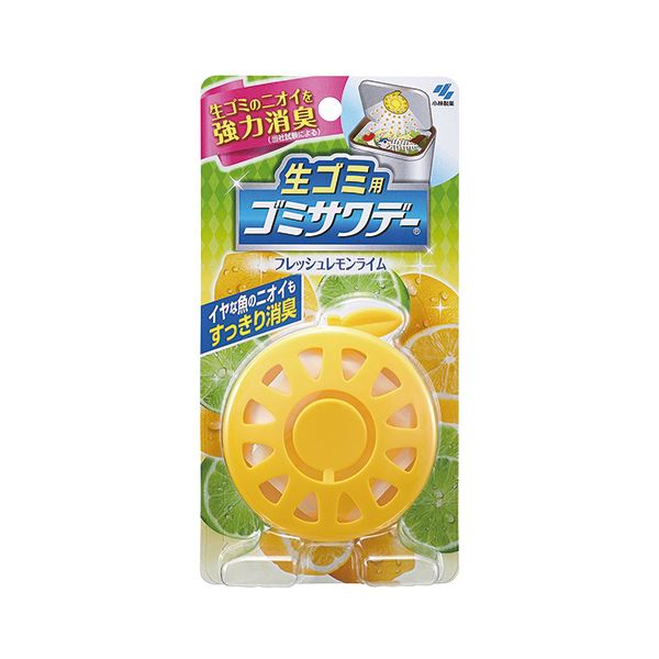 (まとめ) 小林製薬 生ごみ用ゴミサワデー フレッシュレモンライム 1個 (×30セット)