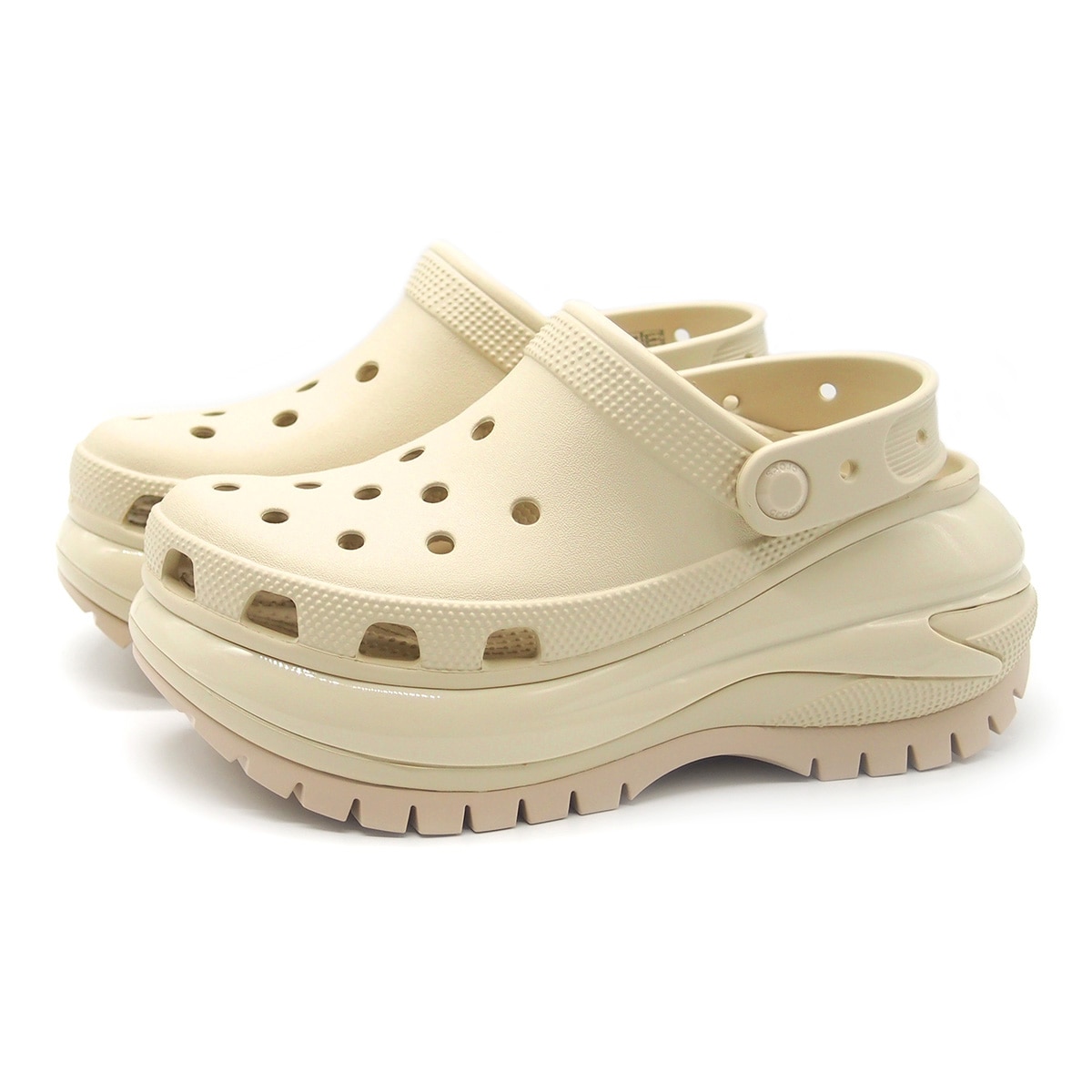 クロックス レディース メンズ 厚底サンダル メガ クラッシュ クロッグ ボーン CROCS MEGA CRUSH CLOG BONE ベージュ 9,196円