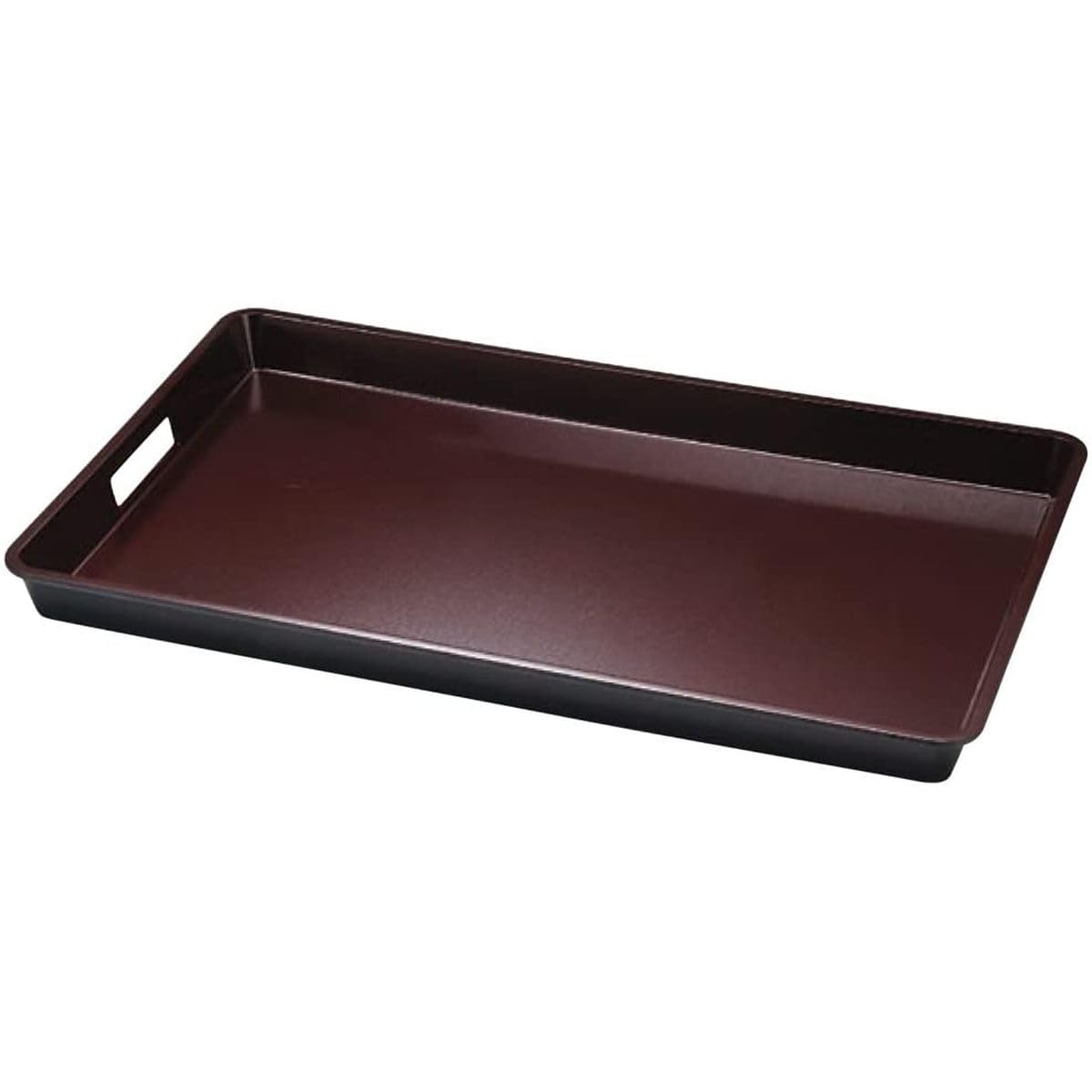 J-kitchens お盆 日本製 プロフェッショナル 盆 トレー 滑らない Ａ）2.3尺布目脇取盆新溜ＳＬ 69.2cm x 44.7cm x 5.2cm