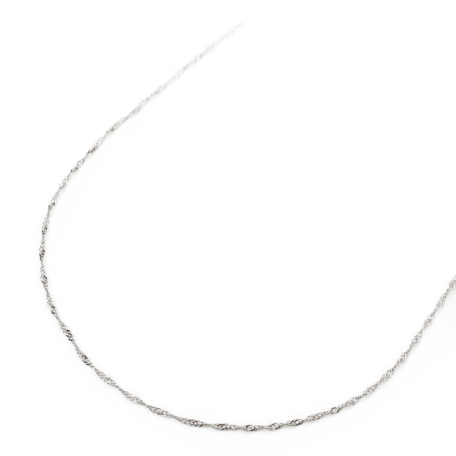 プラチナ ネックレス PT850 スペアー スクリュー チェーン 45cm 0.7g