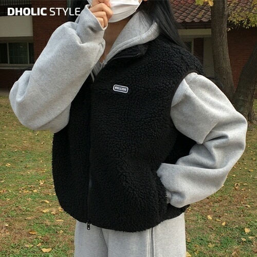 [メガ割りSALE]ボアジップベスト・p608666