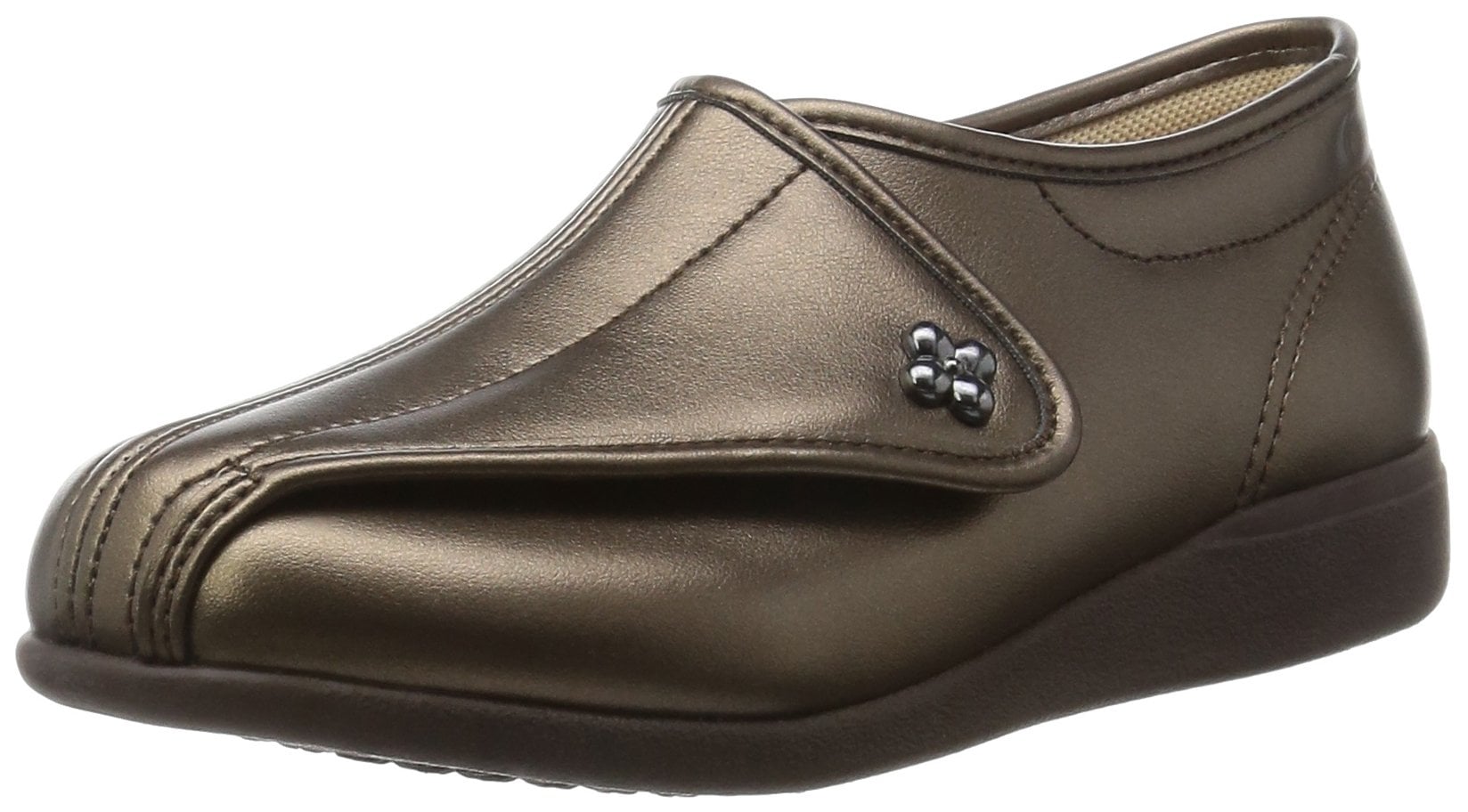 [快歩主義] 介護シューズ 軽量 転倒予防 KHS L011 レディース ブロンズスムース 21.5 cm 3E