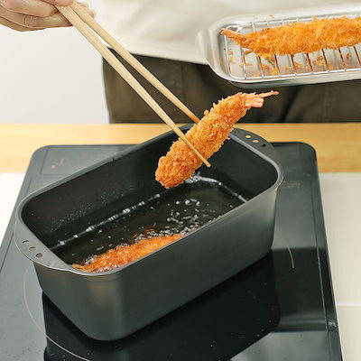 【正規品】ミニミニ天ぷら 角型 アミフタ付 揚げ物...のサムネイル