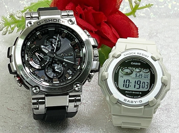 大人達のGショックペアウオッチ gショック 人気 婚約　夫婦 高級　クリスマス プレゼント おすすめG-SHOCK BABY-G ペア腕時計 カシオ 2本セット ソーラー電波 MTG-B1000