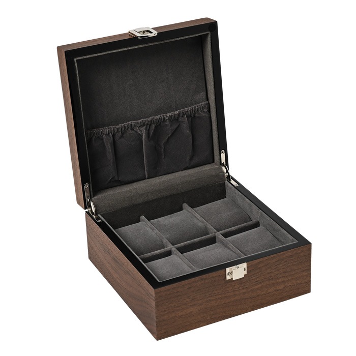 6本用木製ボックス ES5306WD クルミ木目