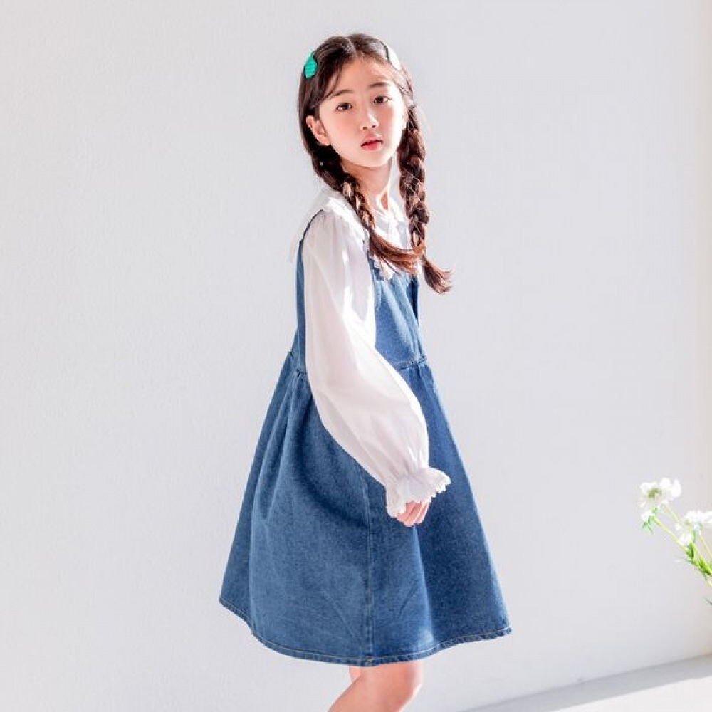 [バブルツリー] マリオバブルツリースウィーティーデニムドレスセット