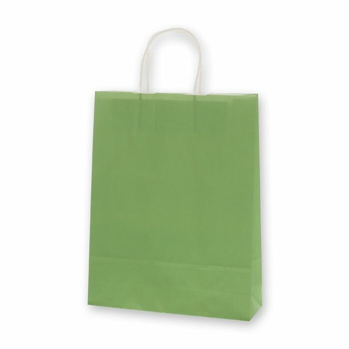 （まとめ買い）シモジマ HEIKO 手提げ紙袋 25チャームバッグ 25CB MS1 柳 50枚 幅270xマチ80x高340mm 003276702 [x3セット]