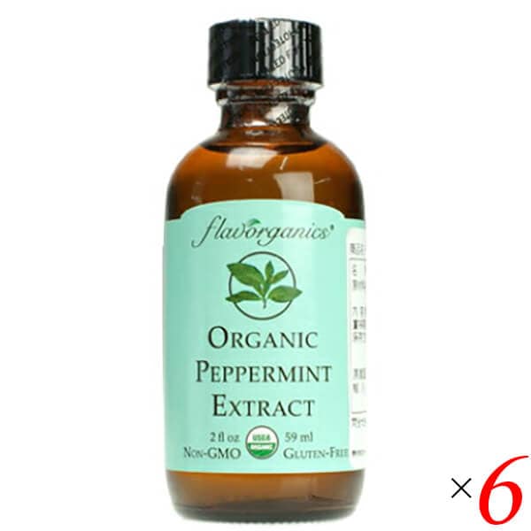 ペパーミントエキストラクト 59ml 6本セット Flavorganic