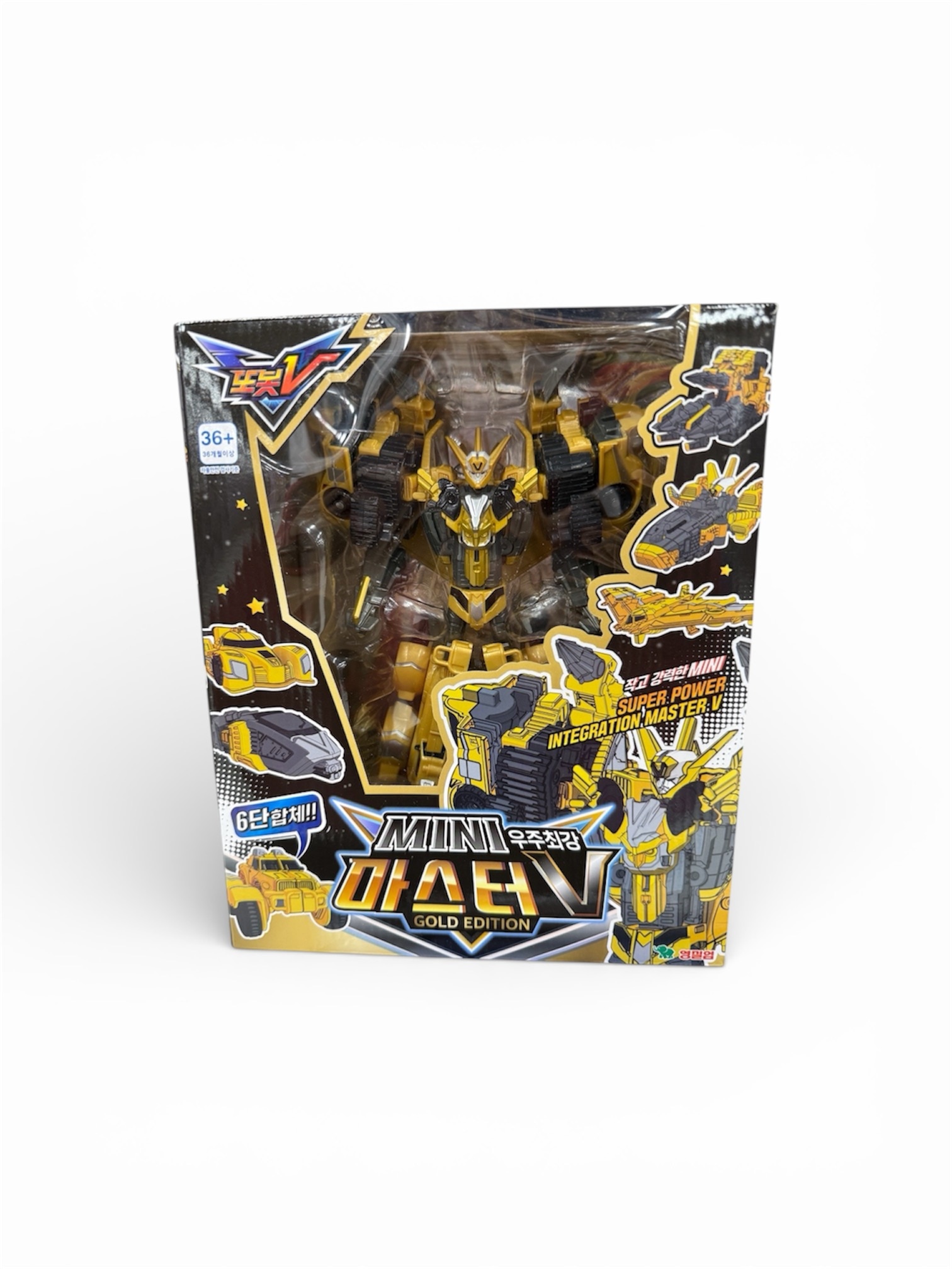 【韓国正規品】トボットV ミニ マスターV ゴールドエディション 6段合体 変形ロボット 限定版 男の子 おもちゃ プレゼント
