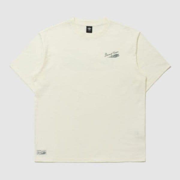 半袖Tシャツ JQS UQ121CRS11-CRM ウェイファインダー ガーメントダイイング レタリング 半袖Tシャツ CREAM