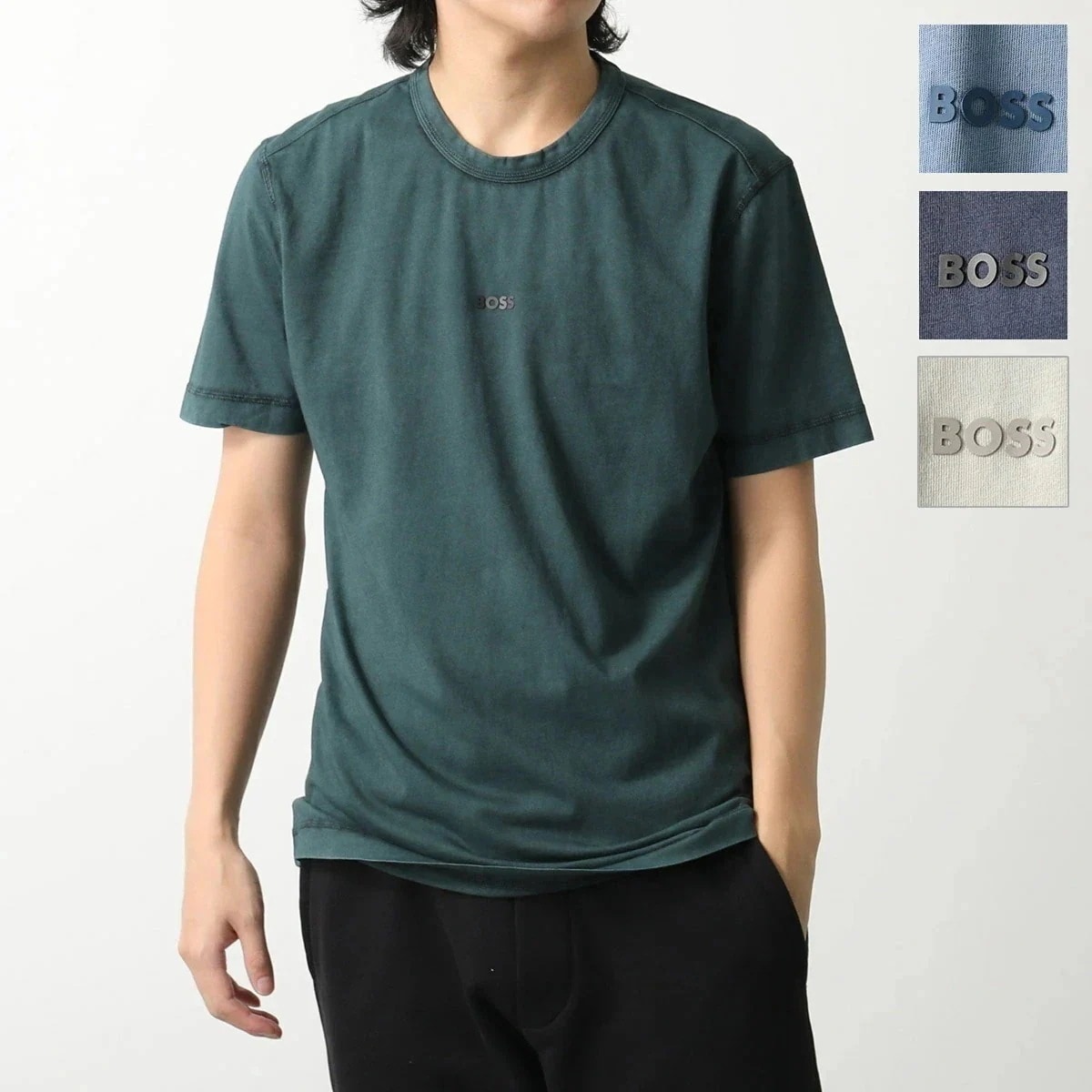 HUGO BOSS ORANGE ヒューゴボス オレンジ Tシャツ 50502173 メンズ 半袖 クルーネック コットン カットソー カラー4色