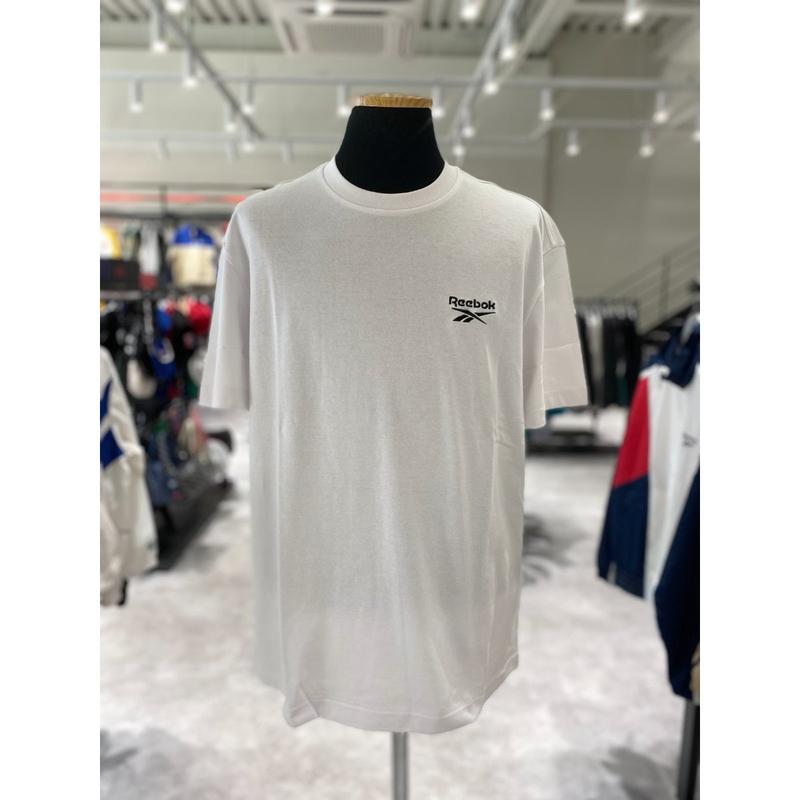 [驪州店] RETS4ER02WT 基本スモールロゴ セミオーバーフィット 半袖 男女共用Tシャツ