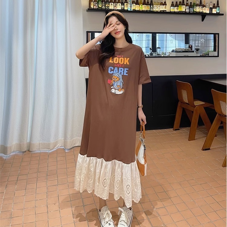 ワンピース ロング ロング丈 袖あり 半袖 ラウンドネック きれいめ シンプル カジュアル 大人 おしゃれ お洒落 かっこいい 大人女子 こなれ感 ラフ 春 夏 2023 10代 20代 30代