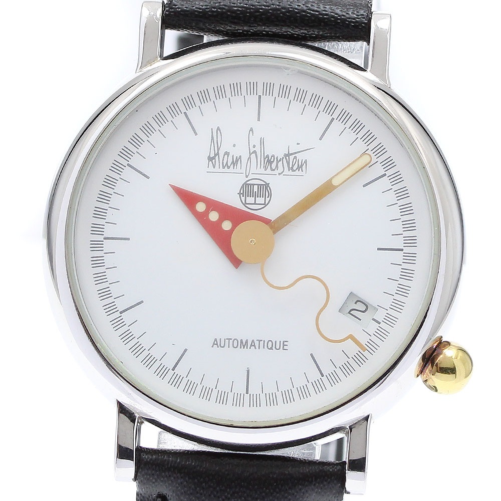 アラン・シルベスタイン Alain Silberstein 2829/2 アーキテック デイト 自動巻き ボーイズ _912394【中古】