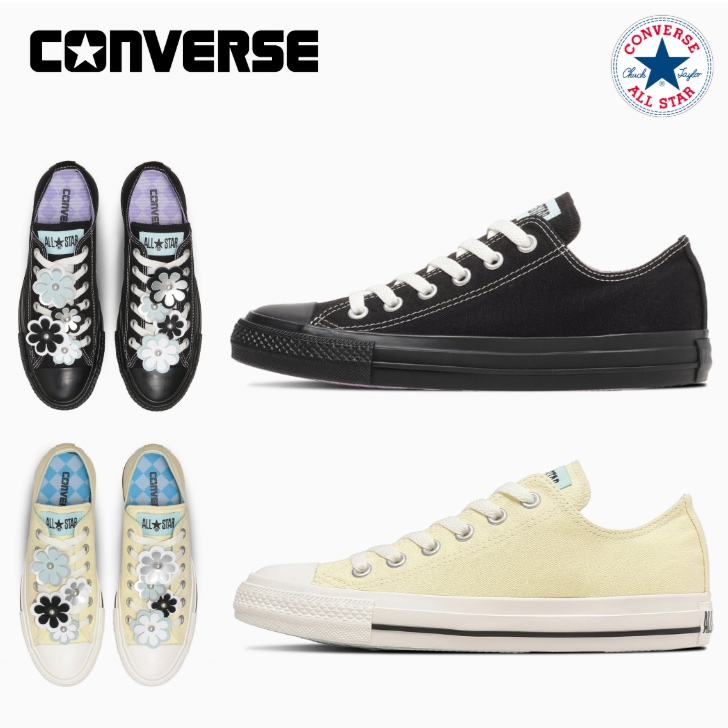 コンバース スニーカー オールスター ローカット フラワーチャーム ＯＸ CONVERSE ALL STAR FLOWERCHARM OX レディース