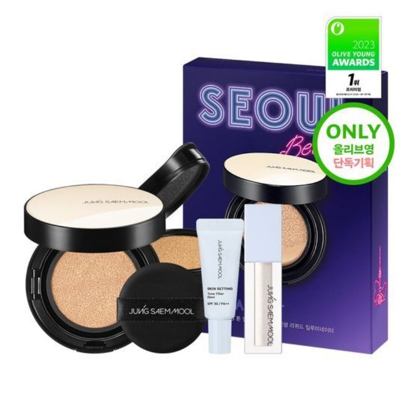 エッセンシャルスキンヌーダークッション限定カラー（+リキッドイルミネーター+トーンフィルターベース贈呈）クッションファンデーション