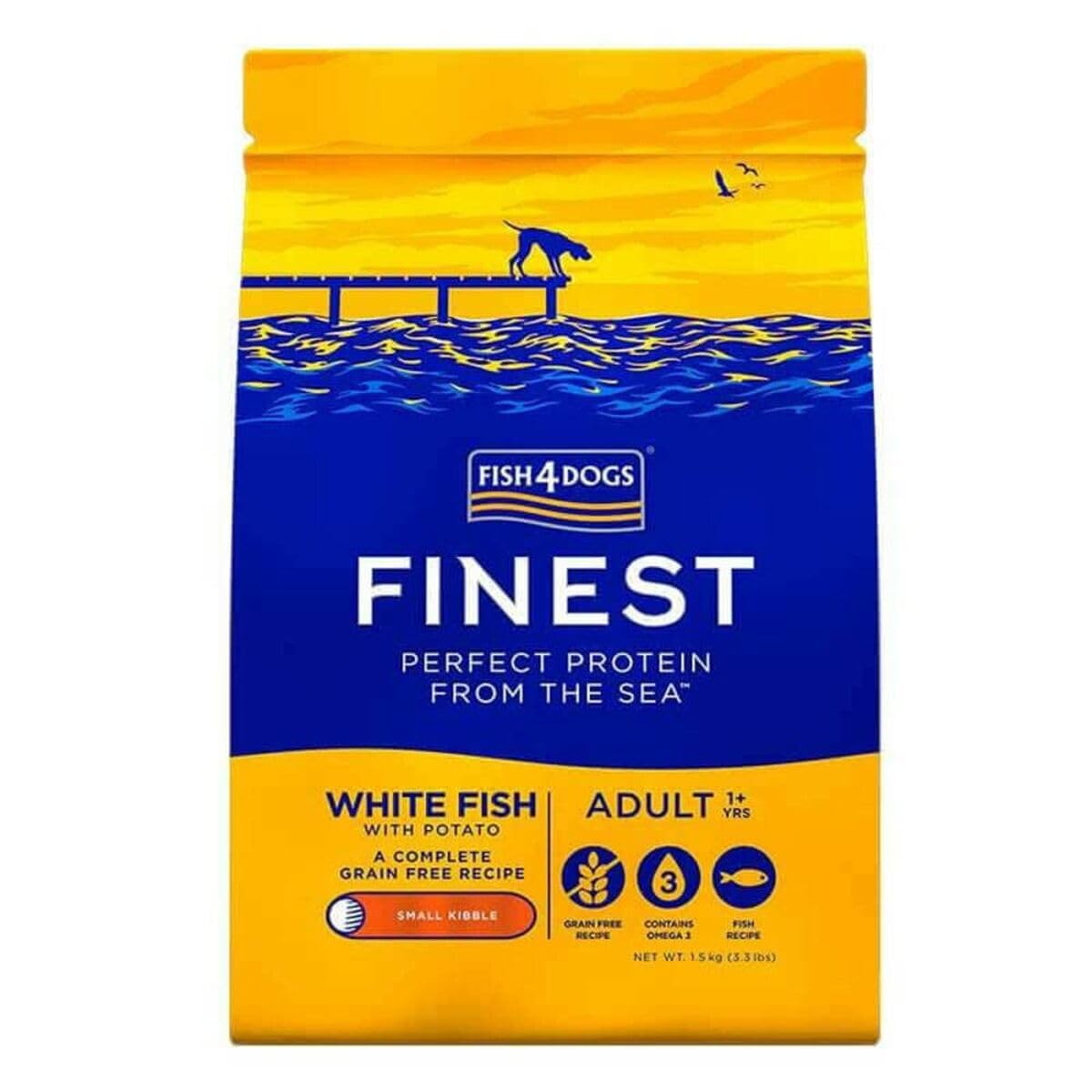 全国送料無料 フィッシュ4ドッグ FISH 4 DOGS ドッグフード ファイネスト オーシャンホワイトフィッシュ 1.5kg