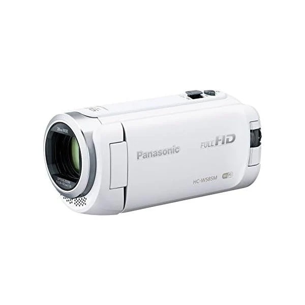 【中古】パナソニック HDビデオカメラ W585M 64GB ワイプ撮り 高倍率90倍ズーム ホワイト HC-W585M-W