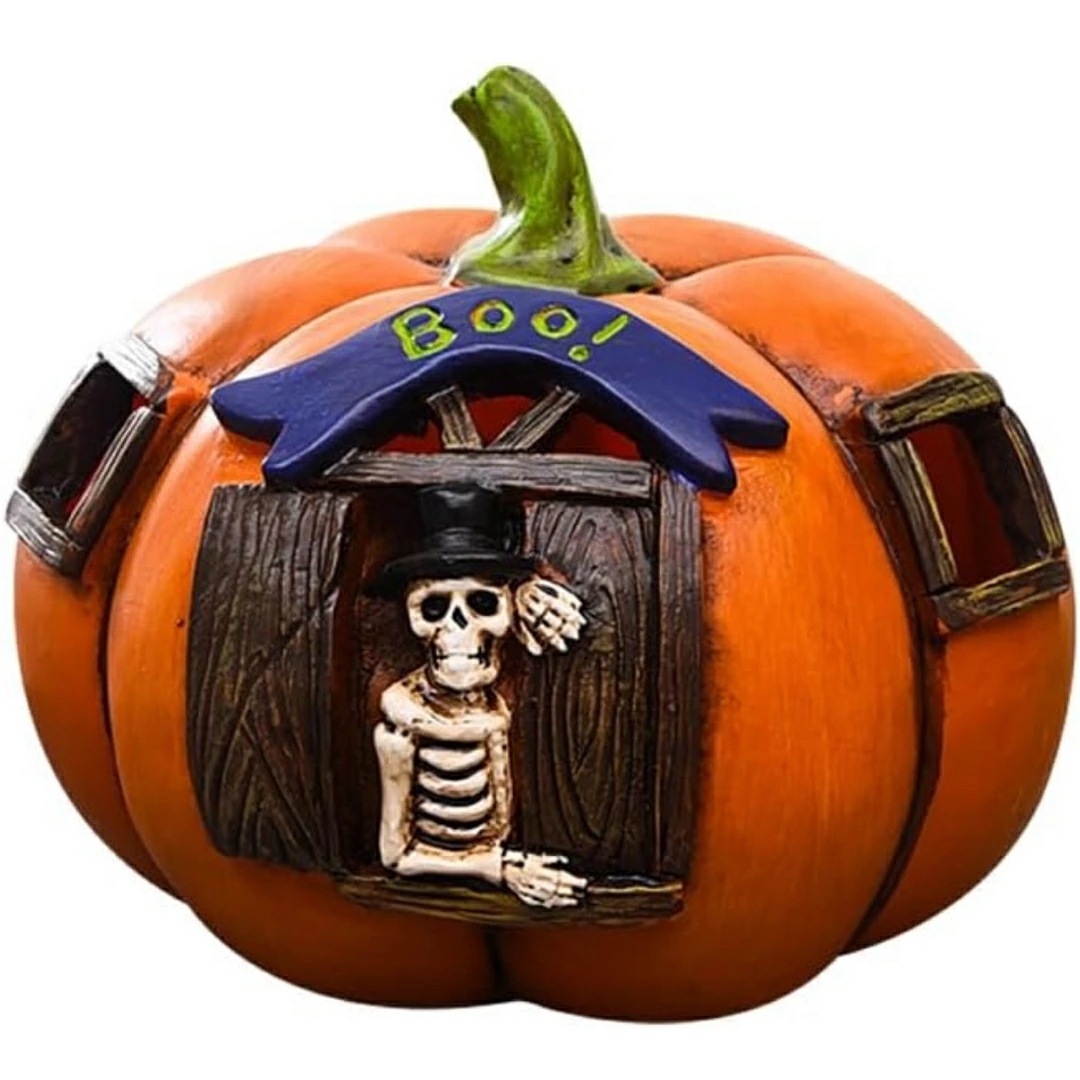 A060904DIYハロウィーン カボチャのオブジェランタン ハロウィンかぼちゃ置物 飾り