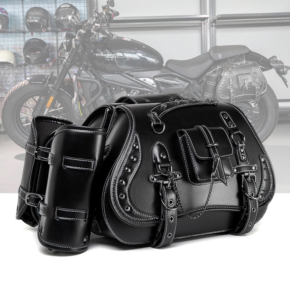 熱売欧米パンクハーレーオートバイ吊りバッグ大容量サイクリングバッグ機関車装置改造バッグ