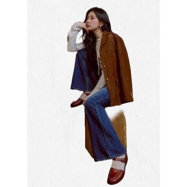 진 女性 スエード ハーフ ジャケット YP4W7853 2502341