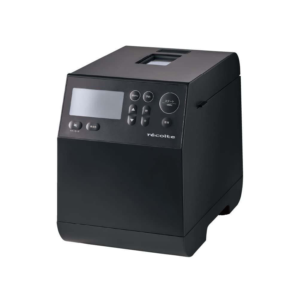 recolte レコルト コンパクトベーカリー ホームベーカリー 小型 スリム 1斤 食パン 米粉パン 全粒粉パン うどん パスタ ピザ生地 餅つき機 予約タイマー 選べる12メニュー レシピ本付 グ